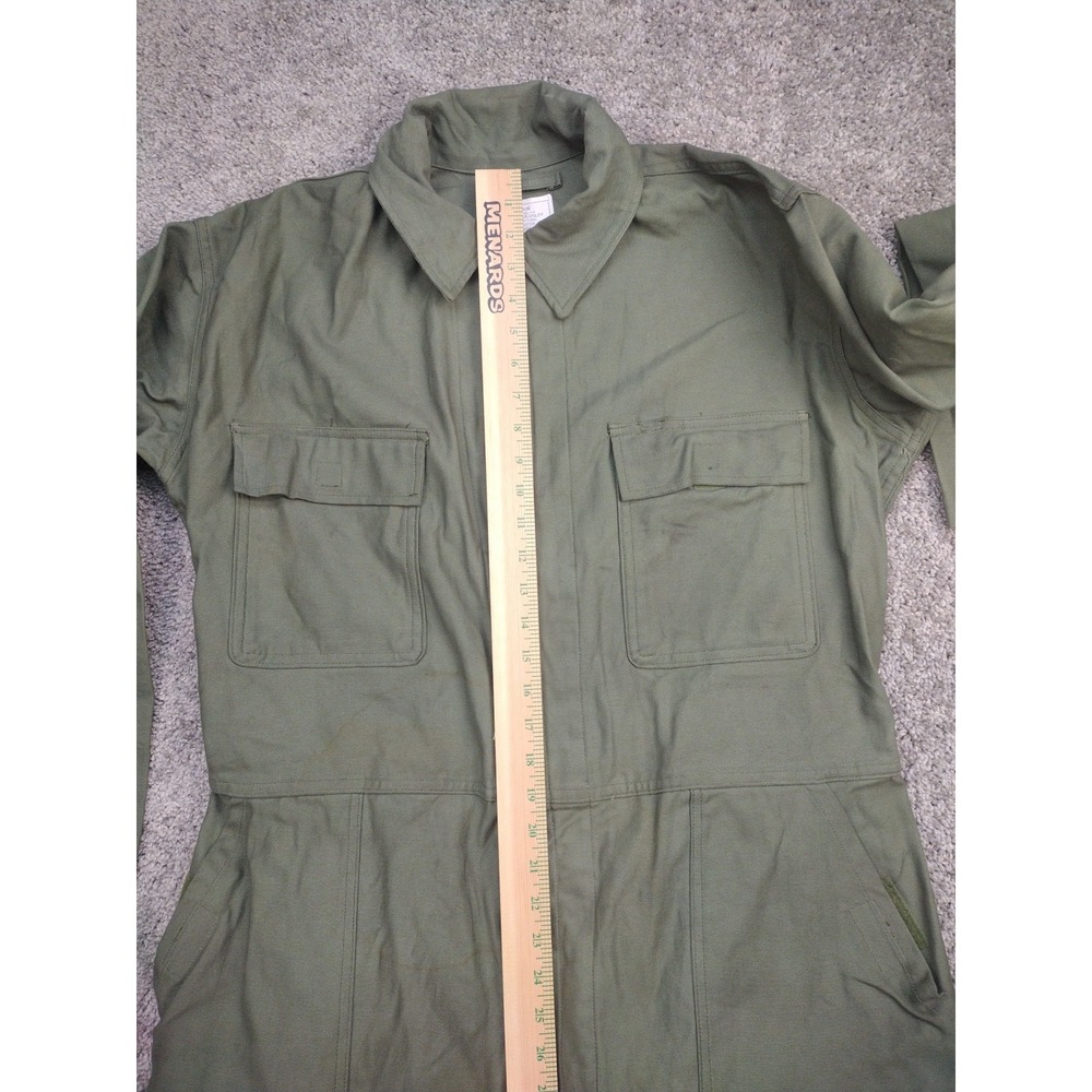 Caribbean Needle Point Coveralls Mens Medium Green Military Uniform VTG USAF - Picture 12 of 16